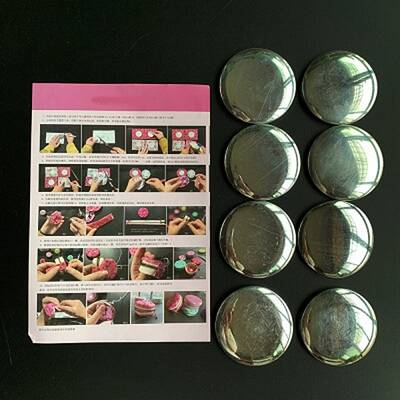 8Pcs Aluminium Macaron Bag Button