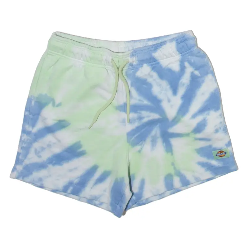 DICKIES Tie Dye Womens Casual Shorts Blue S W26