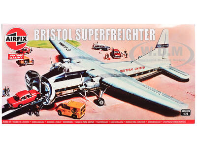 Level 2 Model Kit Bristol Superfreighter Freighter Aircraft British United Air Ferries (BUAF) 1/72 Plastic Model Kit by Air...