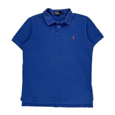 Polo By Ralph Lauren Polo Shirt - Large Blue Cotton | Size: large
