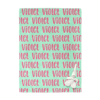 Lovely Letter Customized Name Blanket Girl Gift - Aperturee