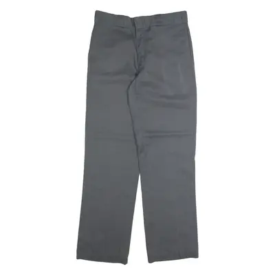 DICKIES Chino Mens Trousers Grey Regular Straight W32 L32