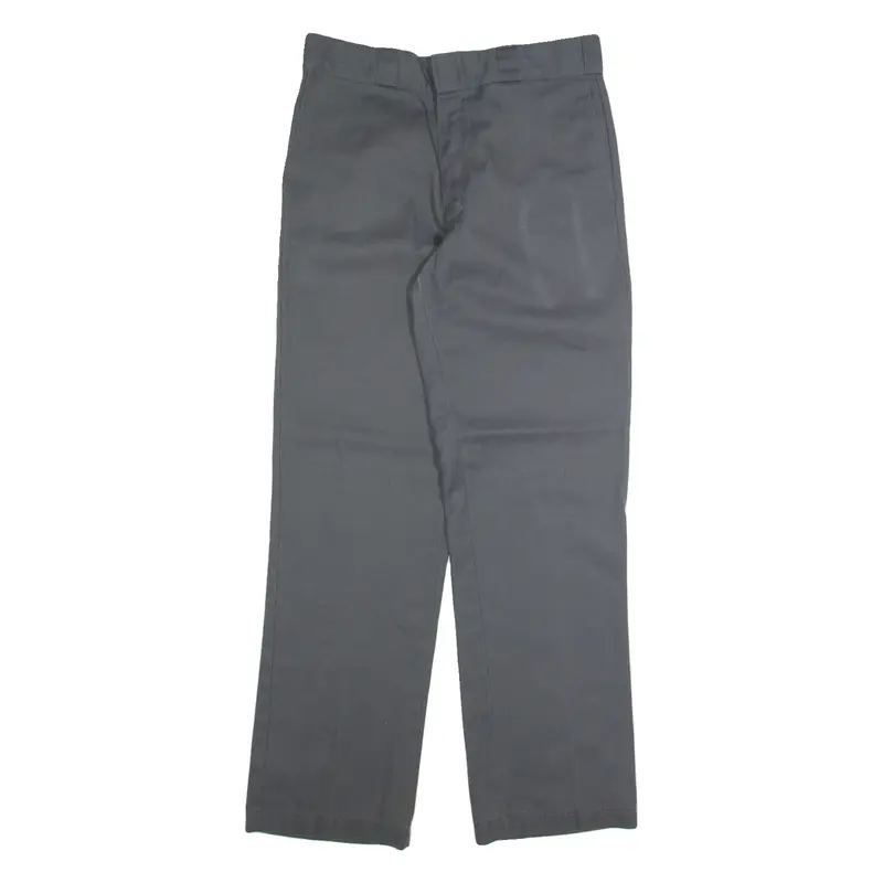 DICKIES Chino Mens Trousers Grey Regular Straight W32 L32