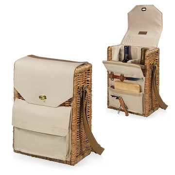 20 Promotional Corsica Wine Basket - Insulated & Willow