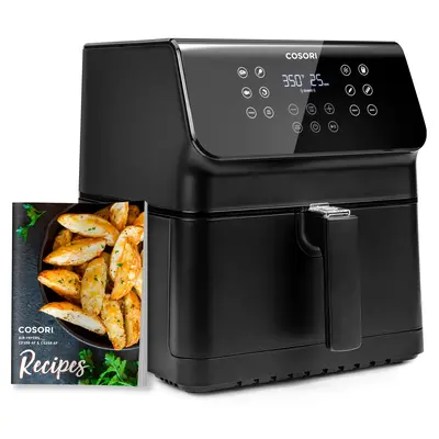 COSORI Pro II Air Fryer Oven CP358-AF 5.8QT 12-in-1 Non-Toxic Dishwasher-Safe Basket with 10 Customizable Presets & 100 Recip...