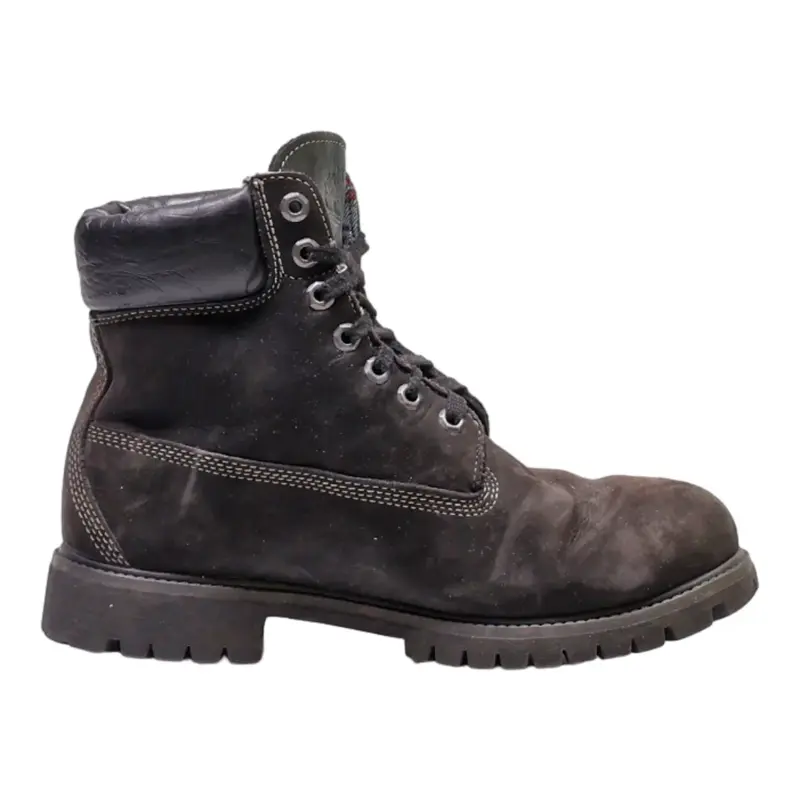 TIMBERLAND Lace-Up Boots Black Leather Mens UK 8.5