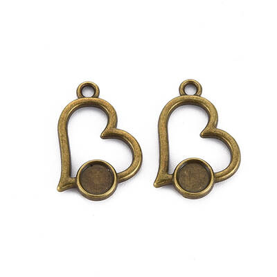 Tibetan Style Alloy Pendant Cabochon Settings