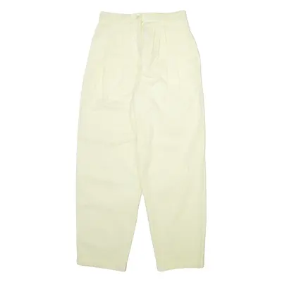 Womens Trousers Yellow Relaxed Tapered W26 L30