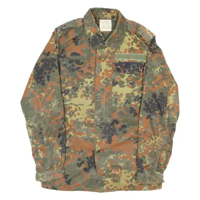 Mens Military Jacket Green Camouflage L