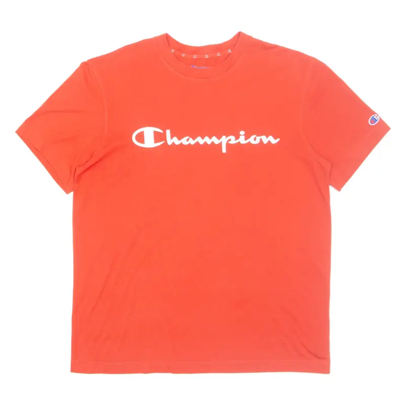 CHAMPION Mens T-Shirt Red M