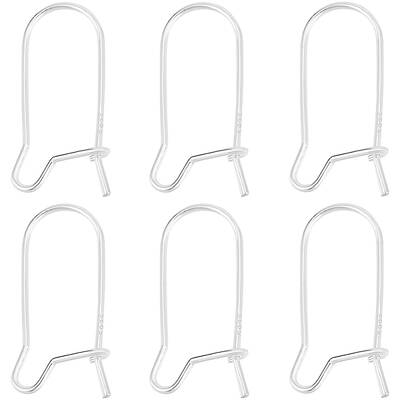 10Pcs 925 Sterling Silver Hoop Earring Findings