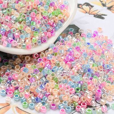 Electroplate Transparent Glass Seed Beads