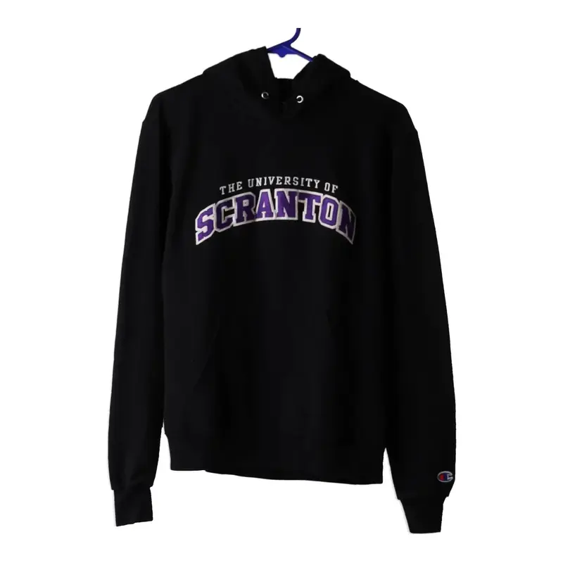 University of Scranton Champion College Hoodie - Small Black Cotton Blend