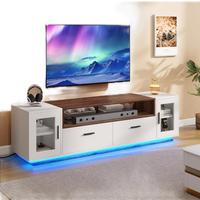 LED TV Stand for Living Room with Storage, Display Area & Stylish Design