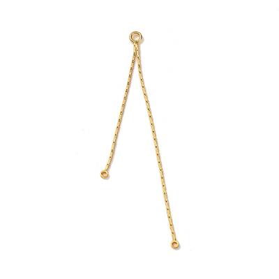 Brass Boston Link Chain Tassel Big Pendants
