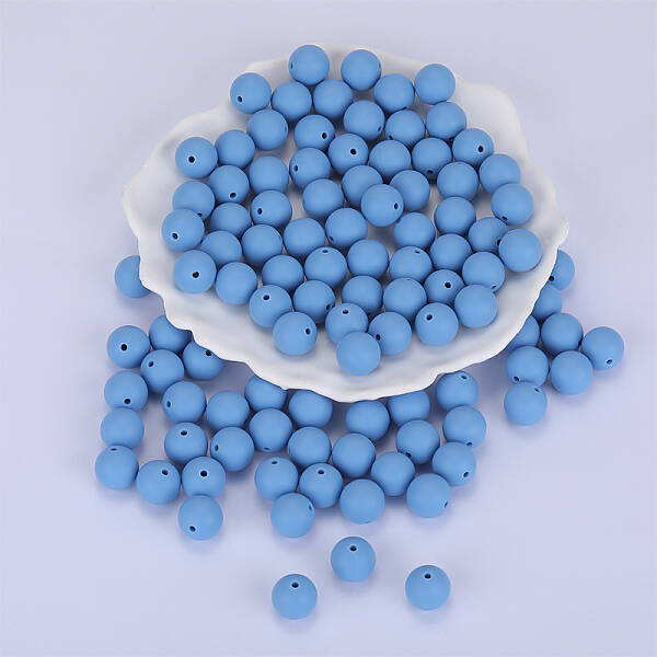 Round Silicone Focal Beads