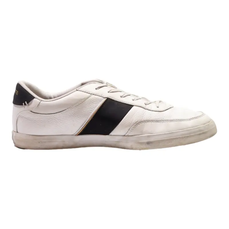 LACOSTE Sneaker Trainers White Leather Mens UK 8
