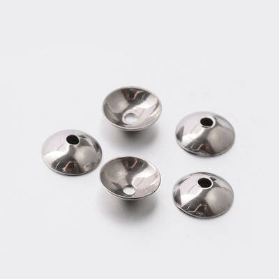 Non-Tarnish Apetalous 201 Stainless Steel Bead Caps