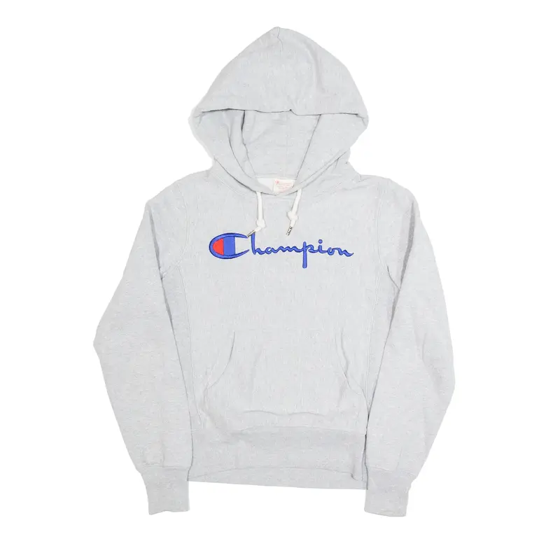 CHAMPION Reverse Weave Grey Pullover Hoodie Womens S