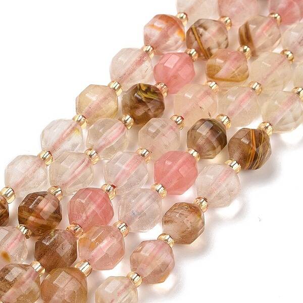 Tigerskin Glass Beads Strands