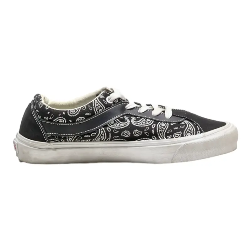 VANS Low Top Trainers Black Canvas Mens UK 8.5