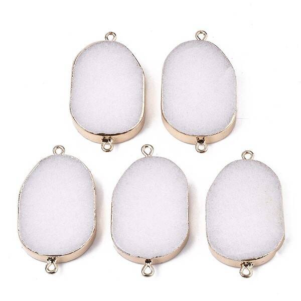 Natural White Jade Links Connectors