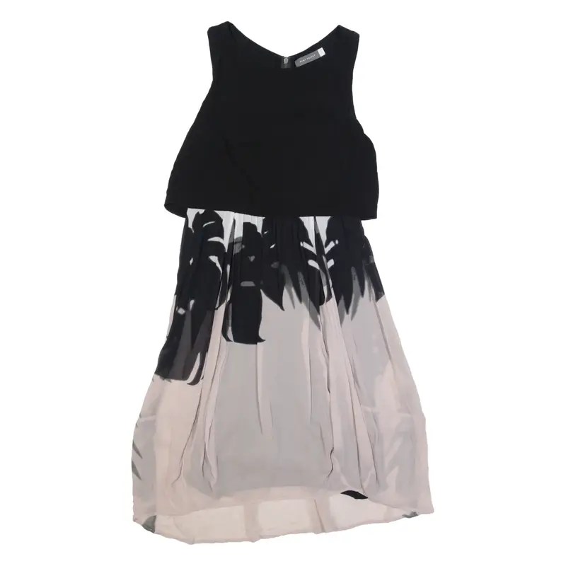 MINT VELVET Womens Day Dress Black Sleeveless Knee Length UK 10