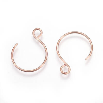 Ion Plating(IP) 304 Stainless Steel Earring Hooks