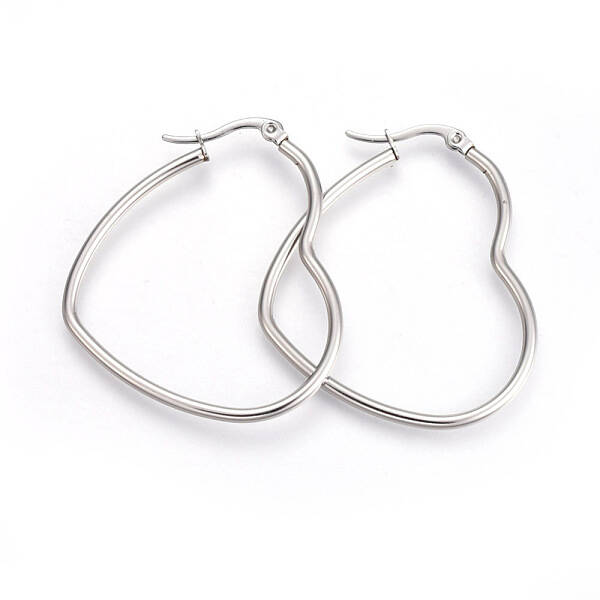 Tarnish Resistant 201 Stainless Steel Hoop Earrings
