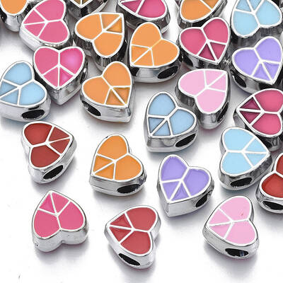 UV Plating Acrylic European Beads