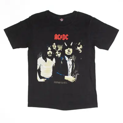 CTS ACDC Highway To Hell T-Shirt Black Short Sleeve Band Mens M