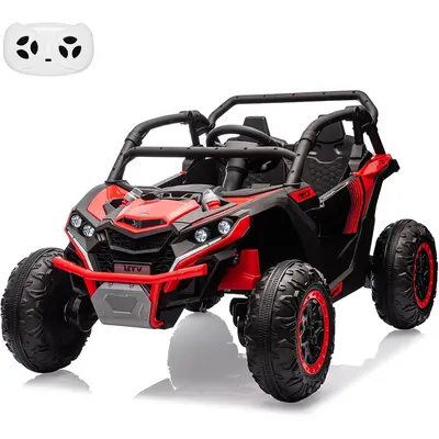 Garvee Ride - P Series: 24V Ride On Utv For Kids,2 Seater 4WD Electric Truck With Remote Control, High And Low Speed Adjustme...