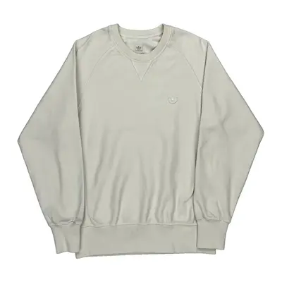 Adidas Sweatshirt - Medium Cream Cotton Blend