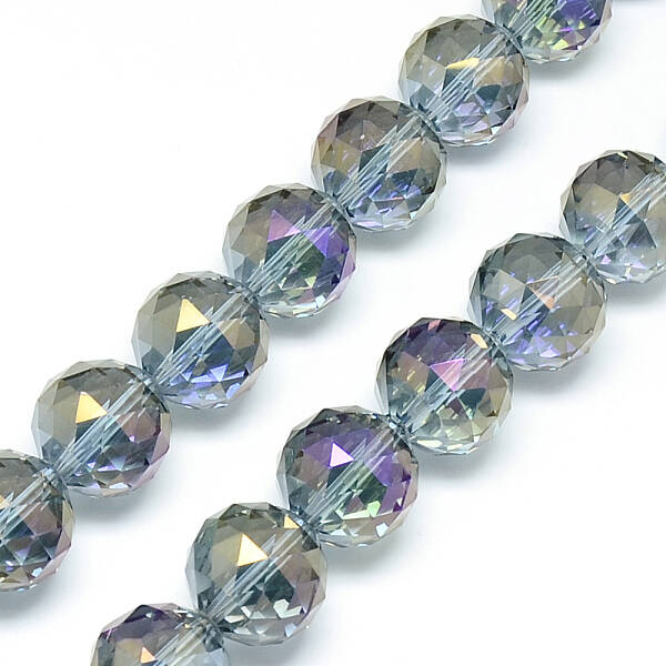 Electroplate Glass Bead Strands