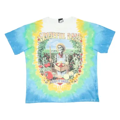 LIQUID BLUE Grateful Dead Mens Tie Dye T-Shirt Blue XL