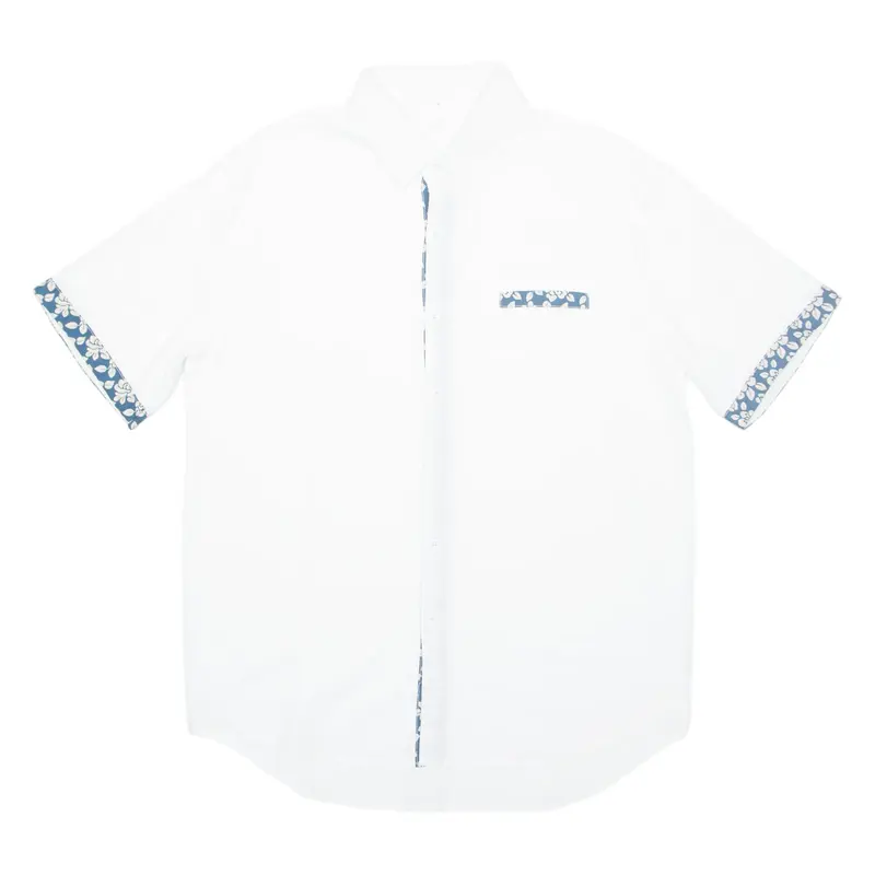 Mens Plain Shirt White M