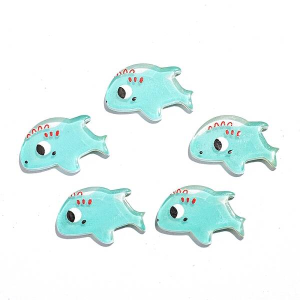 Ocean Theme Opaque Resin Cabochons