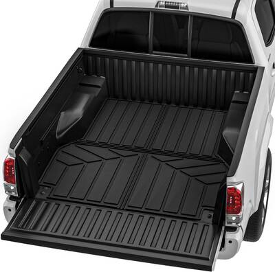 YITAMOTOR® TPE Truck Bed Mat for 2005-2023 Toyota Tacoma Double Cab with 5ft Short Bed 4-Door, Tacoma Accessories, Heavy-Dut...