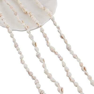 3 strands Natural Trumpet Shell Beads Strands