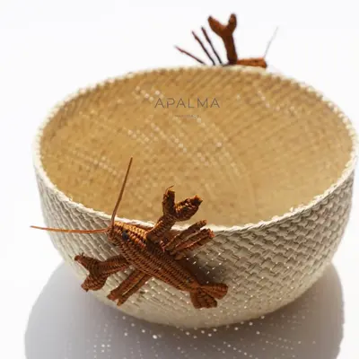 Lobster Basket - Bowl Holder for Table Decor | Color: Red