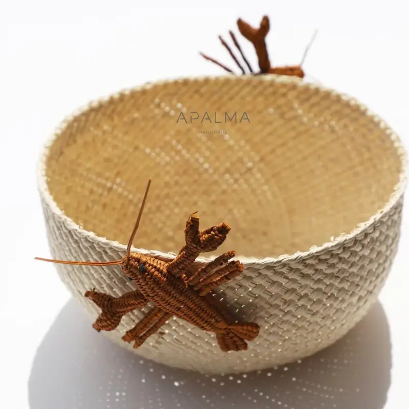 Lobster Basket - Bowl Holder for Table Decor | Color: Red