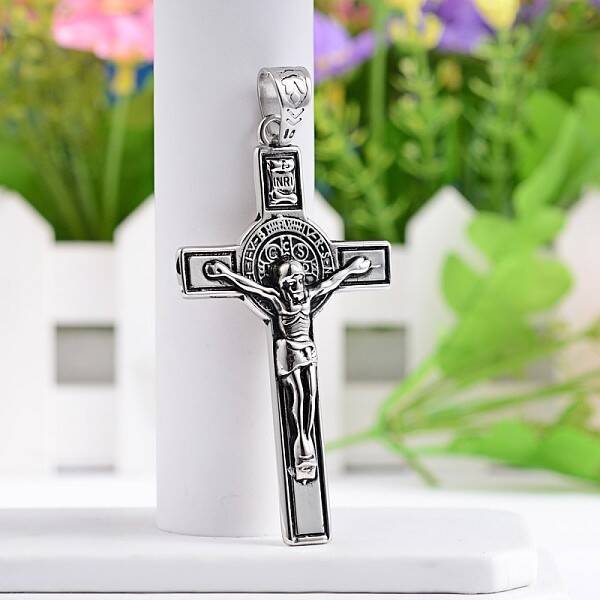 Crucifix Cross 304 Stainless Steel Big Pendants