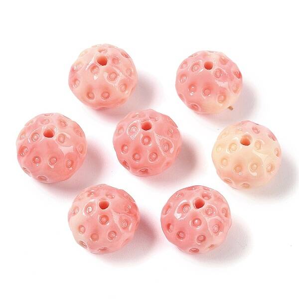 Synthetic Shell Dyed Beads