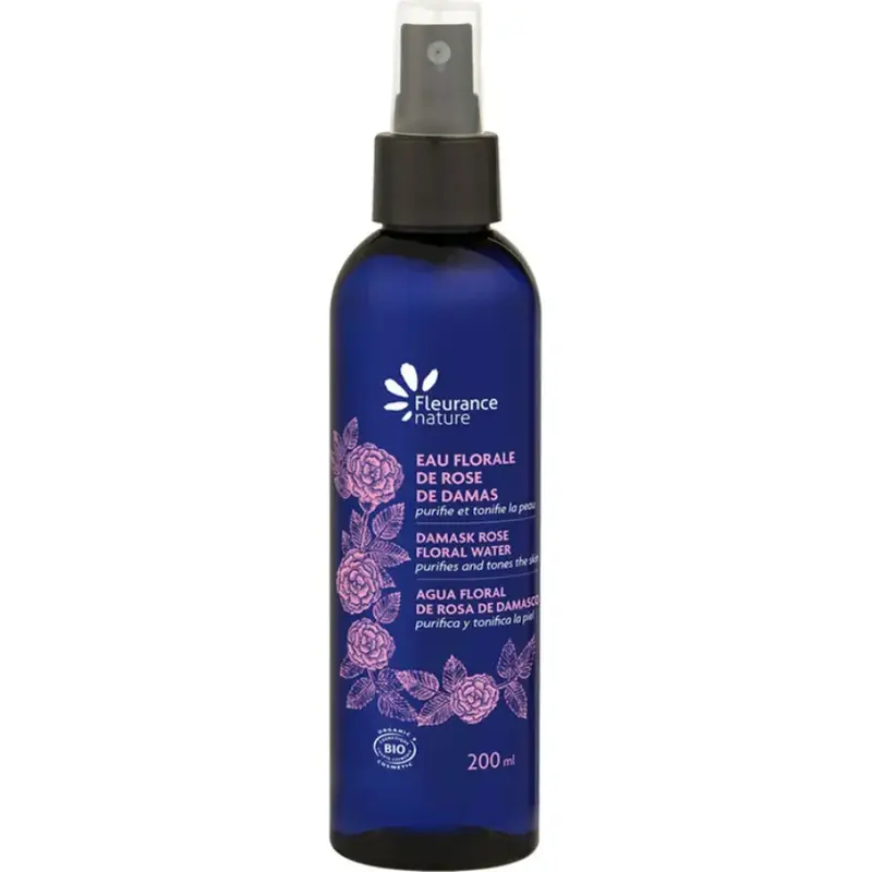 Fleurance Nature organic damask rose floral water 200ml