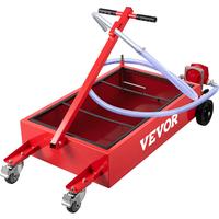 VEVOR Super Brand Day, VEVOR Oil Drain Pan, Low Profile Oil Drain Pan, Large Capacity Oil Change Pan, Foldable Hand, with Pum...