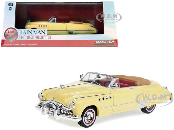 Charlie Babbitts 1949 Buick Roadmaster Convertible Cream with Red Interior \