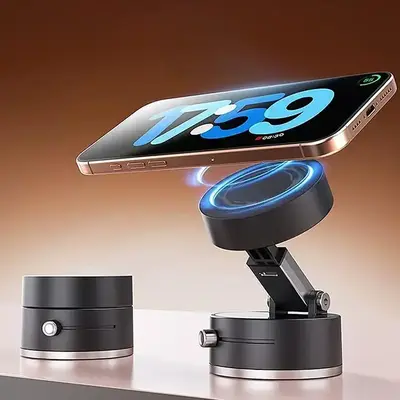 【2025】New Vacuum Magnetic Phone Stand - Foldable & Retractable Design, Super Strong Magnet, All-Scenario Application  for...
