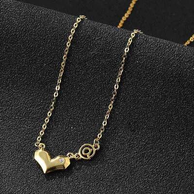 925 Sterling Silver Pave Clear Cubic Zirconia Heart Pendant Necklaces for Women