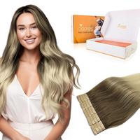 Doores Tape in 20pcs 50g 40pcs 100g Remy Human Hair Extensions Natural Straight