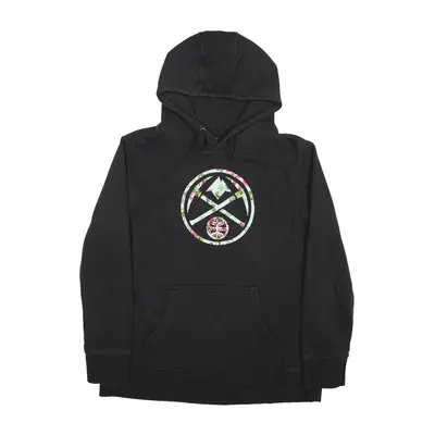 NBA Denver Nuggets Hoodie Black Pullover Womens L